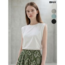 BNX 캡소매 코튼 슬리브리스 티셔츠 774622