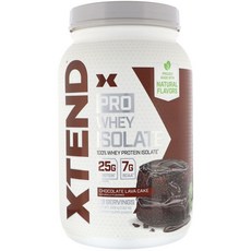 Scivation Xtend Pro 乳清蛋白分離蛋白補充劑巧克力熔岩蛋糕無麩質, 1個, 826克