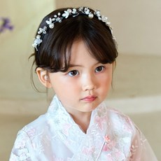자스민 한복 머리띠 악세사리 장신구 코디 헤어 머리핀 액세서리 장식 소품 머리삔 머리끈 머리장식 드레스 비즈