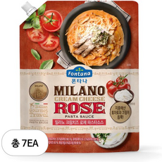 폰타나 밀라노 크림치즈 로제 파스타소스, 1.5kg, 7개
