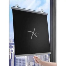 무타공 암막 블라인드 흡착식 선스크린 창문 햇빛가리개 단열 커튼 40x60cm