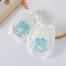 台灣24H速發 G4 兒童護膝 可調節 加厚加密護膝 護肘 寶寶防摔神器 網眼透氣護膝蓋 爬行護具 學步護膝, 1個, 陽光河馬