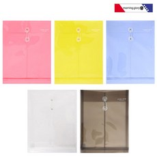 모닝글로리 1200 컬러 봉투 화일 A4 세로형 줄부착 250X330mm, 세로형-불투명옐로우