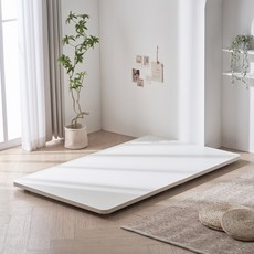 파로마 까사 험블 무헤드 저상 침대 프레임, 크림화이트_UCU4021