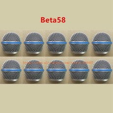 마이크 악세사리 10 개/몫 전 교체 볼 헤드 메쉬 그릴 액세서리 BETA58 BETA58A SM58 SM58S SM58LC, [01] Beta58