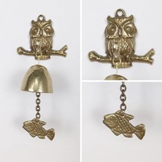 현관 도어벨 문종 1종 풍경 출입 황동부엉이 25545ea 1(ea)