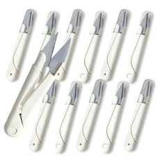 알파벳샵 미싱 실밥제거 쪽가위 1세트, 12개, 흰색