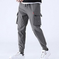 포인트 카고 조거팬츠 남녀공용 시보리 밴딩 바지 작업복 워크웨어 일상복