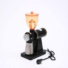 전동 커피 그라인더 분쇄기 에스프레소 원두 머신 가정용 핸드드립 분리형 자동, 블랙+스테인레스컵, 기본 색상