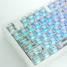 ESC키캡 크리스탈 클리어 키캡 독거미 앱코, 한글-Cherry, 투명