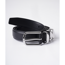 매장정품BUTTON SEOUL 버튼서울 BUTTON 트리플 메탈 루프 레더 벨트 (소가죽블랙) BELT6 1795802