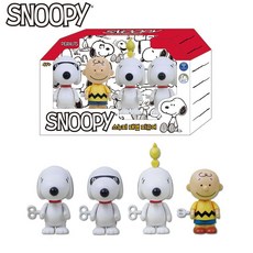 토이락 스누피 태엽 피규어 4종세트 cha*26512Iz, 상세페이지 참조, 1개