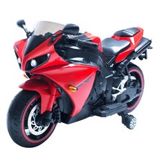 TECHONE MOTO28 兒童電動重機 早教酷炫燈光輔助輪, 紅色, 1個