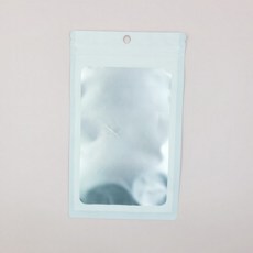 어린이집 구디백 고급 포장용 화이트 반투명 컬러 지퍼백(12cm X 20cm) 대량 주문 단체 유치원 초등 생일 답례품 돌잔치