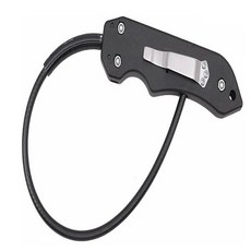 보호 호신용 채찍 위급상황 남녀노소 안전 사고 대비 여자 남자 와이어 용품 dongplace*98050721oK, 블랙, 색상:블랙