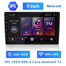 Din 플레이어 9 비디오 범용 멀티미디어 네비게이션 7 12 안드로이드 AHD Mp5 FM 블루투스 인치 10 카플레이 EQ4 오디오 2 라디오 CROE 와이파이 GPS 자동차, 9IN 2 32g