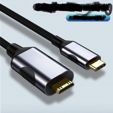 USB 유형 C toMINI HDMI 케이블 4K - 미니 hdmi 2.0 60Hz MacBook Pro Air 1.5M, 01 1.5m