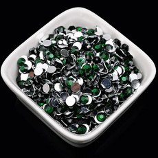 플랫백 레진 크리스탈 라인 반짝이 네일 아트 컬러 신발 가방 캡 의류 장식, 36. Dark green