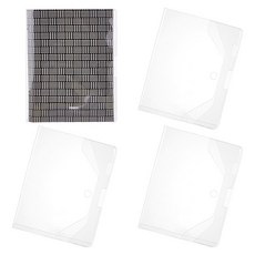 직사각형 A5 PVC 북커버 투명 385x245x0.6mm, 클리어