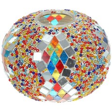 DOITOOL 교체용 터키식 모자이크 램프 쉐이드 컬러 유리 글로브 침대 옆 책상 야간 램프용 쉬운 설치 침실 사무실 공부 레스토랑 바 사용