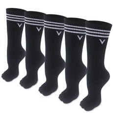 발렌티노크리스티 두껍지 않은 사계절용 삼선 V 스포츠 발가락양말 롱 장목 5켤레 등산 골프 러닝 마라톤 헬스 기능성