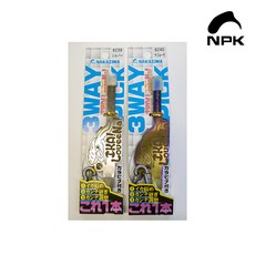 나까지마 시메칼 오징어 이카라비너 3WAY 피크 실버, 1개