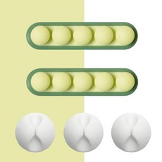 비브랜드 케이블 클립 홀더 USB 전선정리 데스크 차량용, 초록색