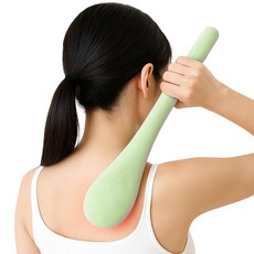 깔끔더하기 어깨목 마사지기 안마봉, 그린, 1개