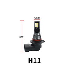 2PCS H8 H11 램프 자동 HB4 조명 Led 전구 12SMD 빛 자동차 9005 12V 안개 3030 운전 전면 HB3 6000K 흰색 9006