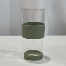 티보코 유리 투명 티 버블티 리유저블 콜드 컵 700 텀블러 (텀블러 ONLY), 뱀부 그린, 1개