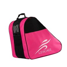 YSSHOP 롤러스케이트 가방 숄더백 액세서리 캐리어 편리한 스케이트화 운반 가방 아이스하키 스케이트용, 옥스포드 천, 분홍색