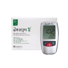올메디쿠스 글루코닥터 탑 혈당계( 혈당측정기+채혈기+파우치+채혈침 10개), 1개