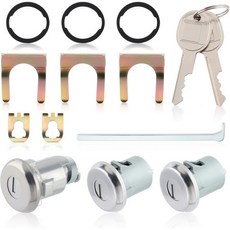 654394765282 도어 잠금 실린더 세트 피아트 보네빌 카탈리나 GTO와 호환 쉐보레 임팔라 셸레 말리부와 부르크 스카이라크 스페셜 트렁크 키