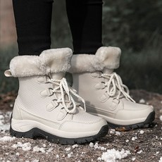 Aesero 여성 털부츠 겨울 방한부츠 아웃도어 방수 등산화 기모 운동화