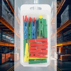 칼라 나무집게 대 사진걸이 가랜드장식 파티가랜드 포토집게 인테리어소품 생일파티