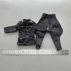 스케일 병사 제차 세계 대전 독일군 유니폼 코트 바지 의류 모델 액션 피규어 바디 인형용, 1. a