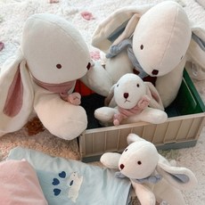 국내백화점 리틀아카이브 낮잠이불 크레므앙팡 미니캐럿 오가닉 애착인형 어린이집 (BK파우치증정), 블루