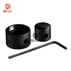 일렉트릭 기타 전위차계 손잡이 캡 톤 볼륨 금속 나사 잠금, 1개