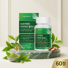 녹차추출물 카테킨 비타민B군 흰강낭콩 맥주효모 함유 직장인 건강 60정, 1개