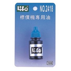 文具通 HALLO 1YS 2HG LIFE 1Y 2Y 20 標價機專用標價紙 打標紙 貼紙 機棉 墨球 補充油, 1個, 標價機專用油 (適用各廠牌標價機)