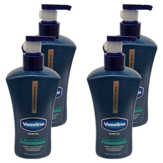 바세린 맨 48 아워 모이스처 바디 & 페이스 로션 패스트 앱소빙, 600ml, 4개
