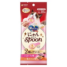 유니참긴노스푼 고양이 냥스푼 습식 간식 10개입, 혼합맛(참치/닭가슴살), 100g, 1개