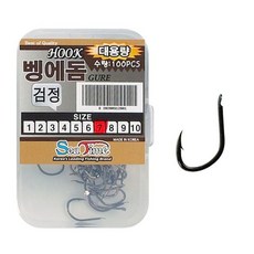 100개입 벵에돔 낚시 전용 바늘 채비 자작 훅 13681EA 1(PC)