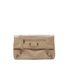 발렌시아가 중고 2010-2020's 자이언트 엔벨롭 레더 클러치