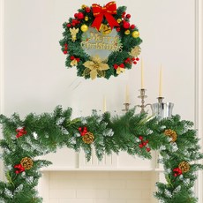 홀팡 크리스마스 트리 소품 장식 파티 용품 홈 오너먼트 크리스마스 리스