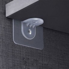깔끔 투명 다용도 선반 받침대 4P 간편 부착식 후크, 떼르떼르쿠팡 4P, 상세페이지 참조