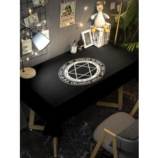 초대형 타로 테이블보 카드 사주 깔개 보드게임 식탁보 스프레드천 점성술 얼룩 방지 맞춤 제작 가능 식탁 덮개, 다크 그레이, 160x200cm 120x160cm 책상 적합