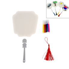 종이부채세트 종이부채 핸드메이드부채 체험용부채