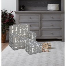The 1st Chair My Own Chair & Ottoman Set - 그레이 앵커 어웨이 원단, The 1st Chair My Own Chair & O
