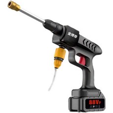 자동차 고압 세차건 무선 충전식 청소 워터건 물분사기 노즐 세차 정원 스프레이, 상세페이지 참고